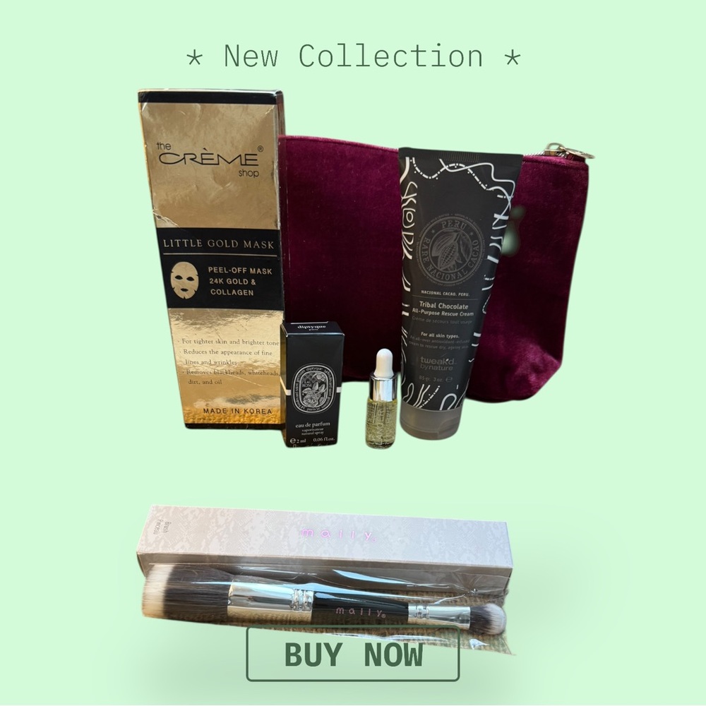 NWT Skincare Set with Velvet Pouch over $60 retail